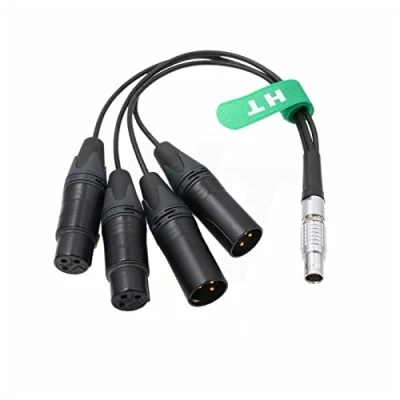 Afbeelding van Audio opnamekabel, 10 polig, XLR, 3 breakout, voor Atomos, Shogun, Inferno, Ninja, Flame Monitor