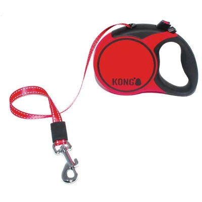 Afbeelding van Kong Retractable Leash Terrain 5m Red Medium