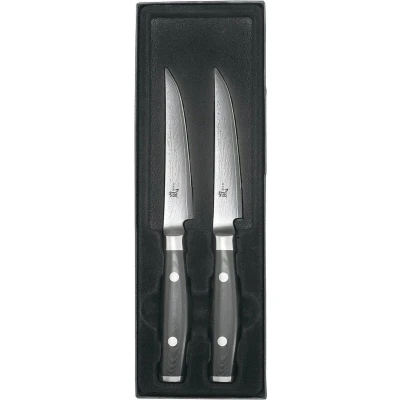 Afbeelding van Yaxell Ran Steakmessen Giftset 11 cm 69 laags Damast Canvas Micarta Handvat