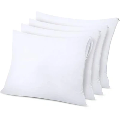 Afbeelding van Utopia Bedding Waterdichte Kussenbeschermer, 65 x cm, 4 stuks, kussenslopen met ritssluiting, kussensloop tegen bedwantsen