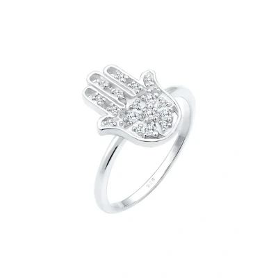 Afbeelding van Elli Ring silvercoloured, Dames, Maat: 58, Silver/coloured
