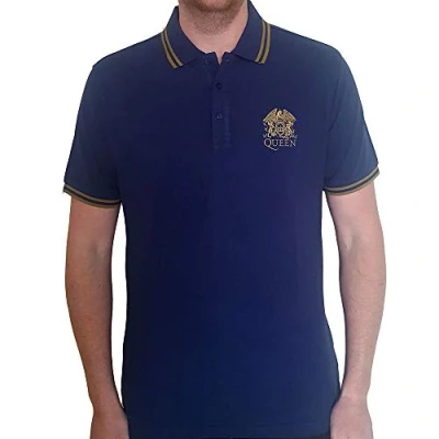 Afbeelding van Queen Crest Logo Polo shirt M Blauw