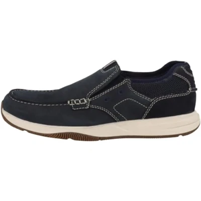 Afbeelding van Clarks Sneakers laag, Heren, Maat: 45, Navy nubuck Nubukleer