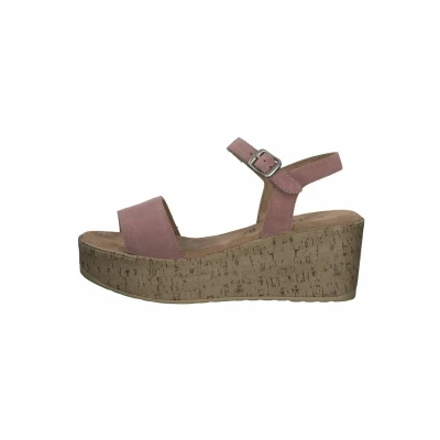Afbeelding van s.Oliver Sandalen met sleehak rose, Dames, Maat: 40, Rose Leer
