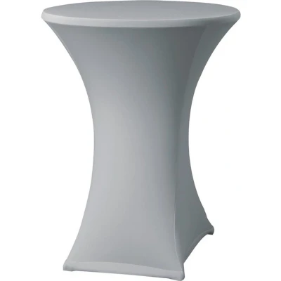 Afbeelding van statafelrok stretch D2 Ø 80 85cm incl. topcover grijs