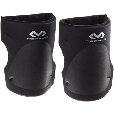 Afbeelding van McDavid 646R Volleybalkniebeschermers Unisex Volwassenen Sportkniebeschermers Voorkomt schokblessures Antislip Indoorsport (646R), zwart