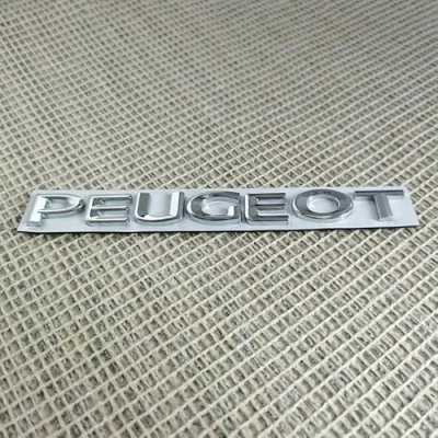 Afbeelding van ALINZO Auto achterklep decoratieve sticker outdoor accessoires voor Peugeot 3008 308 2008 208 408 4008 GT 5008 307 508 206 207 301 zilver