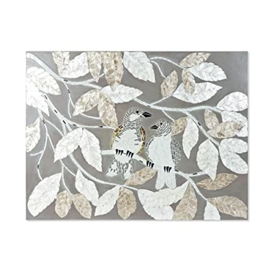 Afbeelding van Canvas DKD Home Decor Kristal Lakens Hout MDF (90 x 4 70 cm)