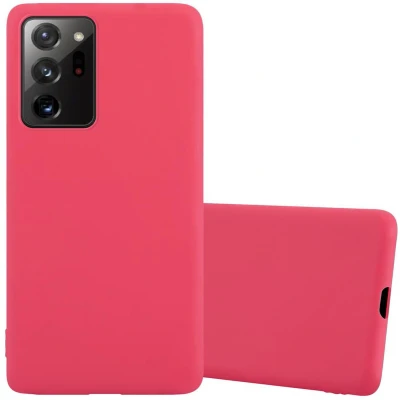 Afbeelding van Cadorabo Hoesje geschikt voor Samsung Galaxy NOTE 20 PLUS in CANDY ROOD Beschermhoes gemaakt van flexibel TPU silicone Case Cover