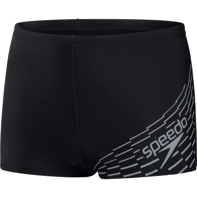 Afbeelding van Speedo Medley Logo Aquashort Zwart/Grijs Jongens Sportzwembroek Maat 116