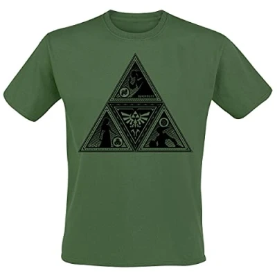 Afbeelding van Nintendo Legend Of Zelda Triforce Deco Unisex T Shirt Groen