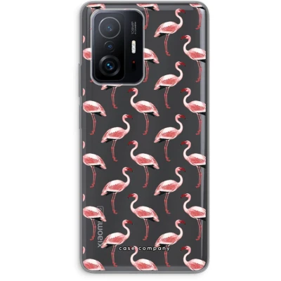 Afbeelding van Case Company® hoesje geschikt voor Xiaomi 11T Flamingo Soft Cover Telefoonhoesje Bescherming aan alle Kanten en Schermrand