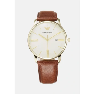 Afbeelding van Emporio Armani Minimalist Horloge goldcoloured, Heren, Maat: One Size, Gold coloured