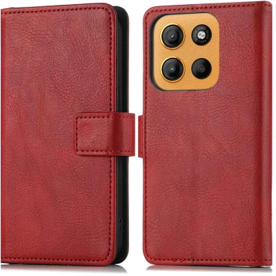 Afbeelding van imoshion Hoesje Geschikt voor Motorola Moto G15 Power, Luxe Bookcase Rood
