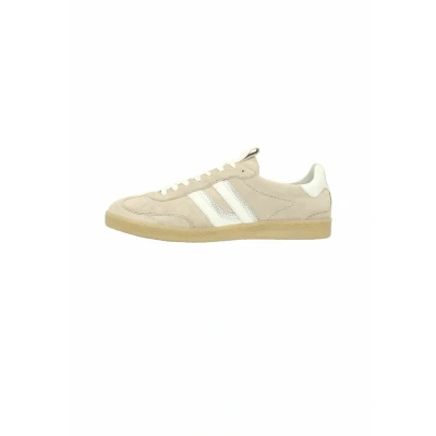 Afbeelding van Sacha Dames Grijze suède sneakers met witte details Maat 36