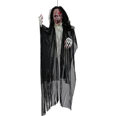 Afbeelding van Europalms Halloween decoratie skelet, Ghost, Beweegd, licht en geluids effect, 95cm versiering accessoires feestjes