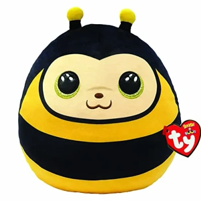 Afbeelding van Ty Squish a Boos kussen Zinger bij 20 cm, geel/zwart, TY39230