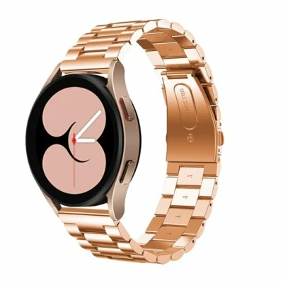 Afbeelding van Garmin Vivoactive 5 / 3 Stalen schakelband Rosé goud
