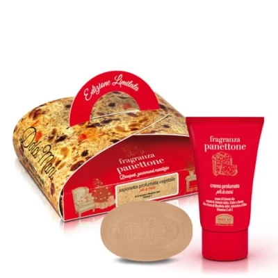 Afbeelding van Helan Panettone geur, handset met zeep en geurcrème, ideaal als geschenkdoos voor dames