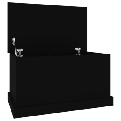 Afbeelding van Opbergbox 70x40x38 cm bewerkt hout zwart