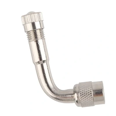Afbeelding van Keenso Verlenging van de bandenstang, adapter, universele ventielverlenging, 90 graden, stem extender, voor auto, motorfiets, fiets, vrachtwagen (90 graden)