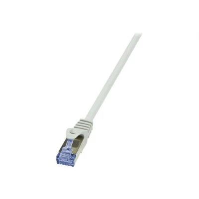 Image de LogiLink Câble patch PrimeLine, Cat. 6A, S/FTP, 7,5 m, gris