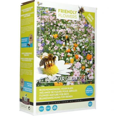 Afbeelding van Buzzy Friendly Flowers XL Bijen Laag 50 m²