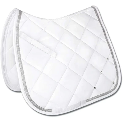 Afbeelding van Waldhausen Zadeldekje Competition Dressuur Wit/Zilver Full