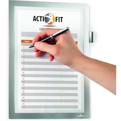 Afbeelding van Duraframe Durable 499323 Note A4 zelfklevend zilvergrijs