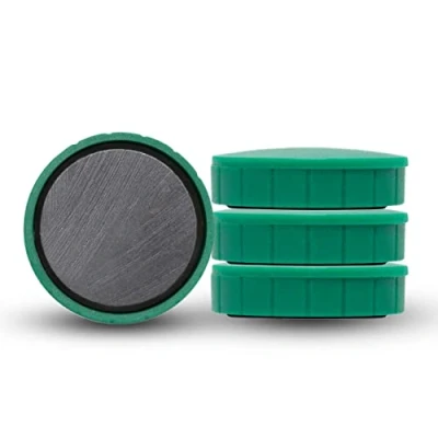 Afbeelding van MAUL magneet Solid 32mm trekkracht 800gr blister 4 groen magneten