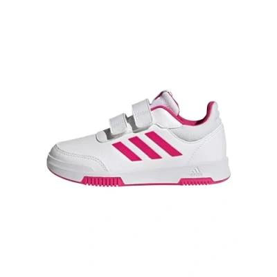 Image de adidas Mixte enfant Tensaur Hook and Loop Shoes, Cloud White/Magenta/Core Black, 30 EU