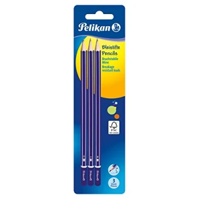 Afbeelding van Pelikan 807418 potloden 2B/B/HB set van 3