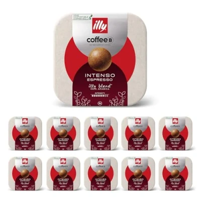 Afbeelding van 90 Coffee Balls Intenso Espresso by Illy hoogwaardige koffieballen 100% composteerbaar speciaal ontwikkeld voor het gebruik van CoffeeB Café Royal koffiezetapparaat