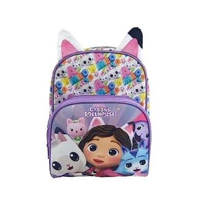 Image de CYPBRANDS Gabby Sac à dos, préscolaire, matériel scolaire, pour enfant, couleur violet, produit officiel (CyP Brands), Estándar, dos 30 cm