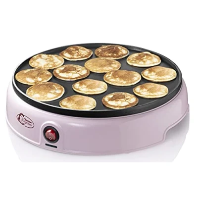 Image de Bestron Appareil à poffertjes hollandais APFM700SDP 800 W Rose