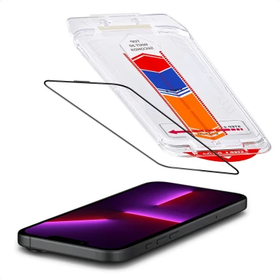 Afbeelding van Accezz Gehard Glas Screenprotector + Applicator voor de Apple iPhone 13 / Pro 14 16e