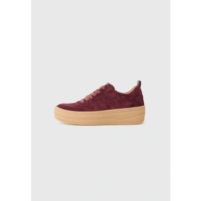 Afbeelding van Gabor Sneakers laag, Dames, Maat: 38, Mulberry Veloursleer