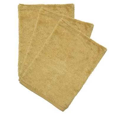 Afbeelding van Washandjes Honey Yellow set van 3 Timboo