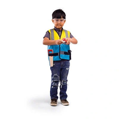 Afbeelding van Bigjigs verkleedkleren met accessoires Bouwvakker