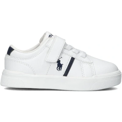 Afbeelding van Polo Ralph Lauren Frazier Unisex Sneakers laag voor kinderen, Maat: 29, White/navy Pu