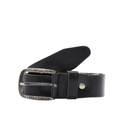 Image de Jack &amp; Jones Homme Ceinture Jjipaul Jjleather Belt Noos, Noir, 85