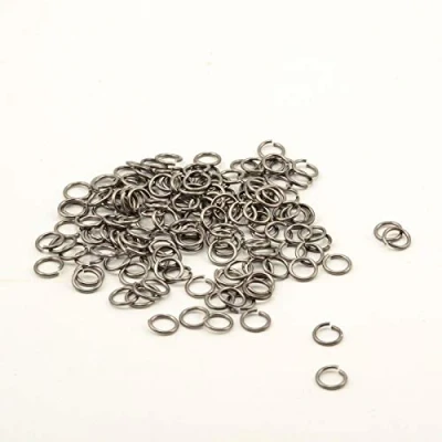 Afbeelding van Vaessen Creative 90 stuks aluminium decoratieve veerringen 15 mm zilver