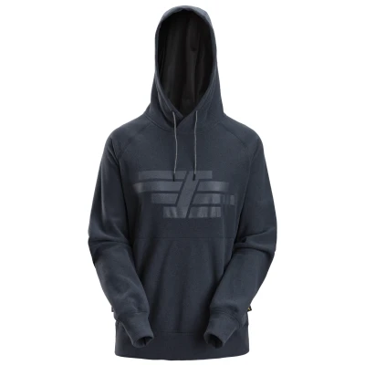 Afbeelding van Snickers 8070 AllroundWork, Dames Polartec Teddy Hoodie Donker Blauw Melange/