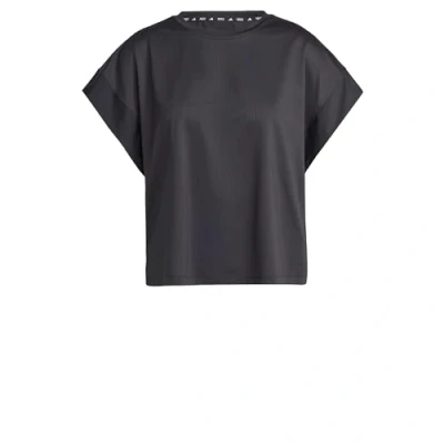 Afbeelding van adidas Performance Studio Sport Tshirt Black grey six, Dames, Maat: Large, six