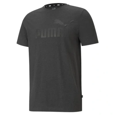 Afbeelding van Puma ESS Essentials heather RUN Tshirt print, Heren, Maat: Medium, Dark gray