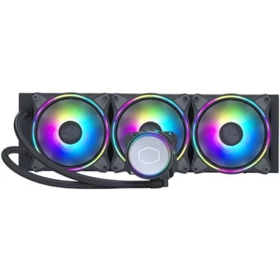 Afbeelding van Cooler Master MasterLiquid ML360 Illusion Vloeistof koelsysteem aluminium LGA2066, LGA2011 v3, LGA2011, LGA1200, LGA1151, LGA1150, LGA1155, LGA1156, AM4, AM3+, AM3, AM2+, AM2, FM2+, FM2, FM1 120 mm 3 fans Zwart