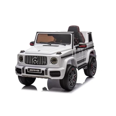 Afbeelding van Mercedes G63 AMG XL Cabrio 24V Kinderauto Wit