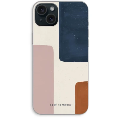 Afbeelding van Case Company® hoesje geschikt voor iPhone 15 Plus Geo #5 Soft Cover Telefoonhoesje Bescherming aan alle Kanten en Schermrand