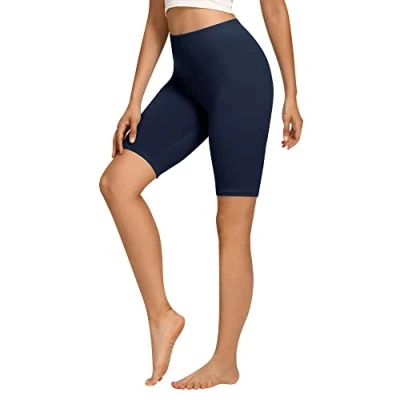 Afbeelding van Libella 4165 Fietsbroek voor dames, katoen, hoge taille, ondoorzichtig, sportbroek, zomer, meerkleurig, 1 verpakking donkerblauw