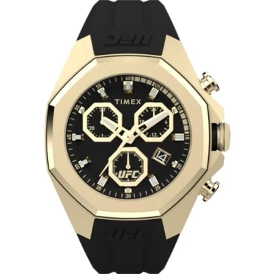 Afbeelding van Timex UFC Pro TW2W69800 Horloge Siliconen Zwart Ø 45 mm